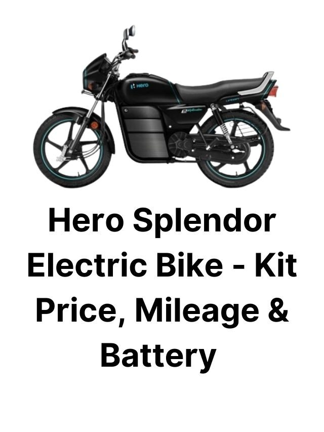 Hero Splendor Electric Bike 2023