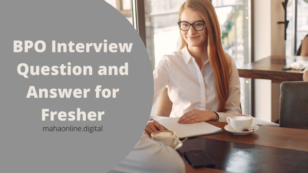 bpo interview questions and answers for freshers