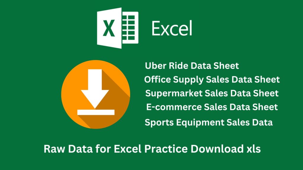 Raw Data for Excel Practice Download xls